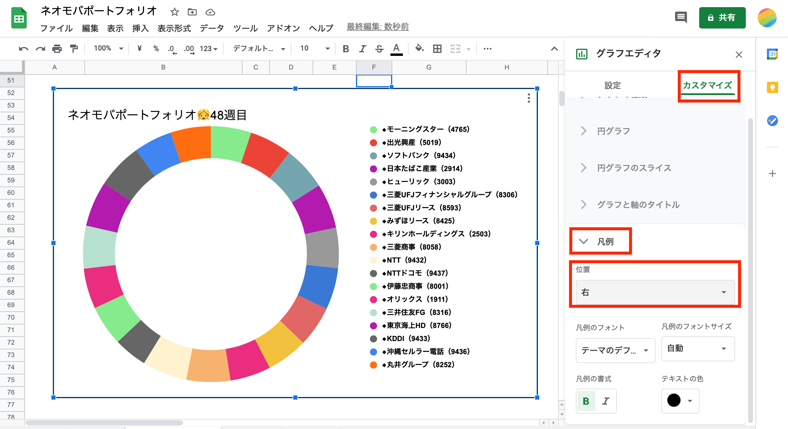 Googleスプレッドシートで作成したポートフォリオをatom Finance風に 