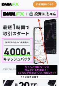 DMM FX タイアップ 4000円 手順