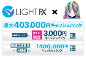 LIGHT FX 投資OLちゃん 特別タイアップLIGHT FX 投資OLちゃん 特別タイアップ